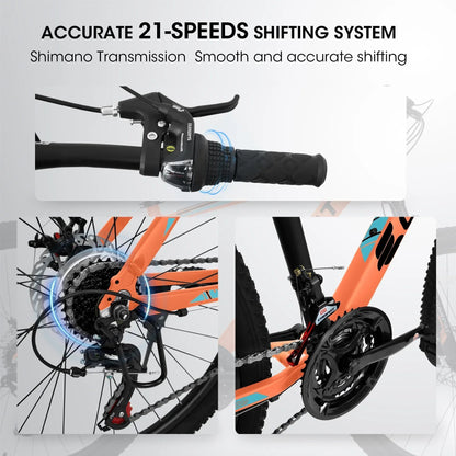 A26322 TrailLite™ – 26" Aluminum Mountain Bike (21-Speed, Dual Disc,