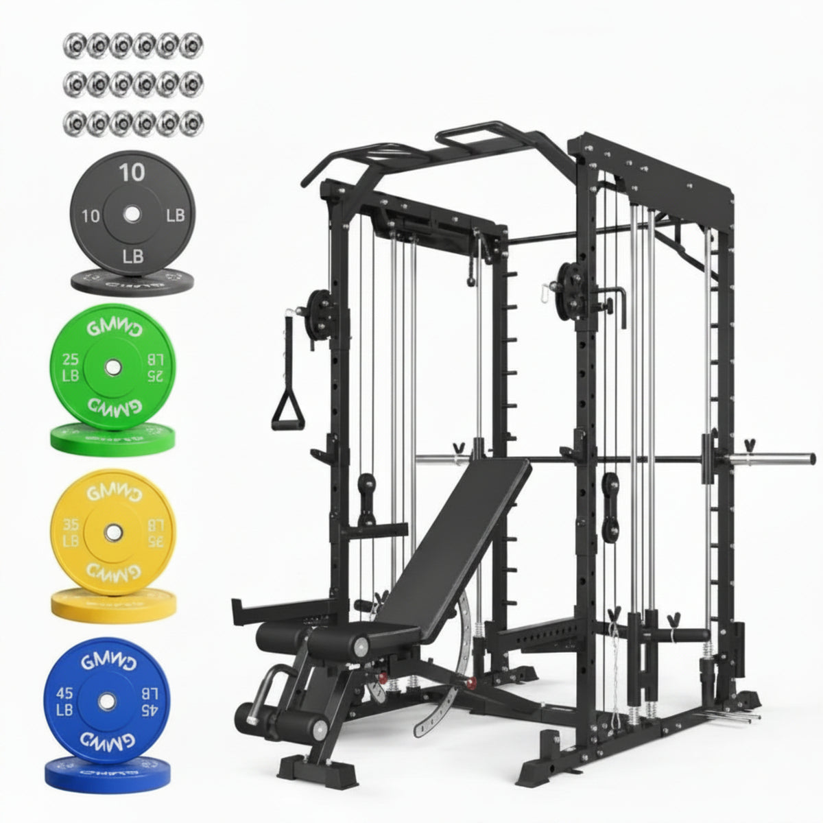 Dual Action Smith Machine with Functional Trainer SM01